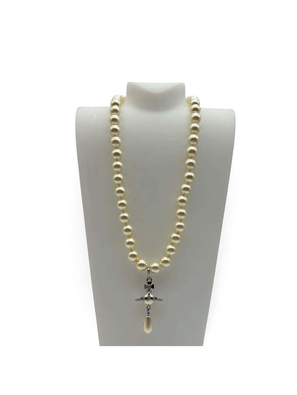 Vivienne Westwood Signature Orb Pearl Drop Necklace